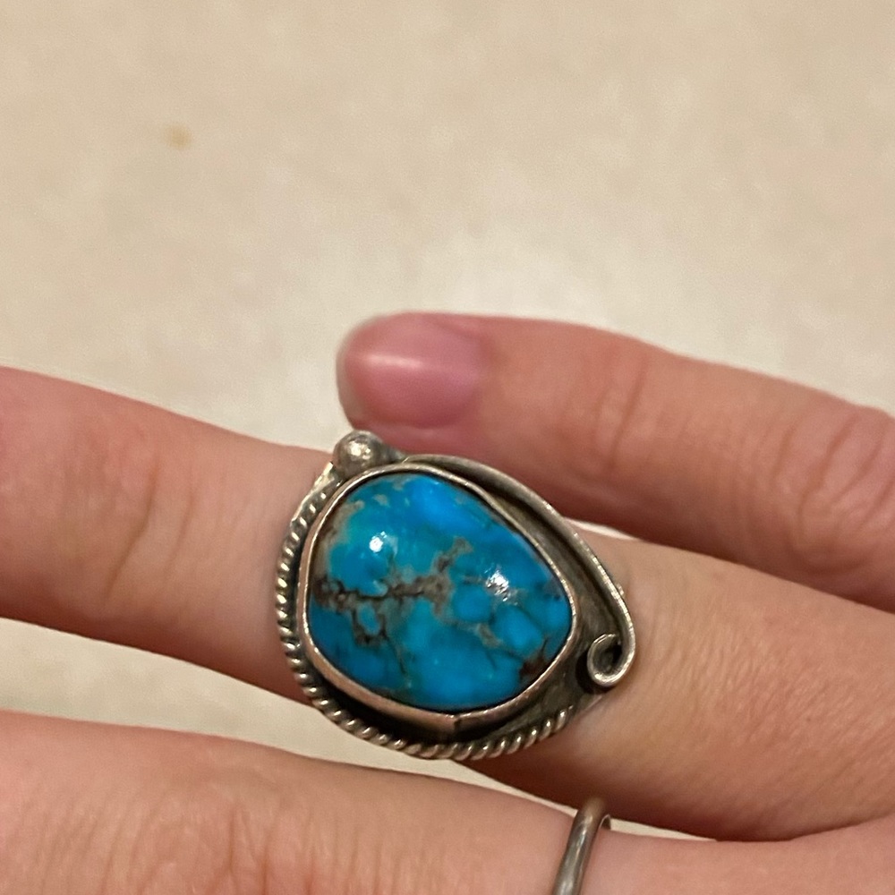 Real turquoise ring